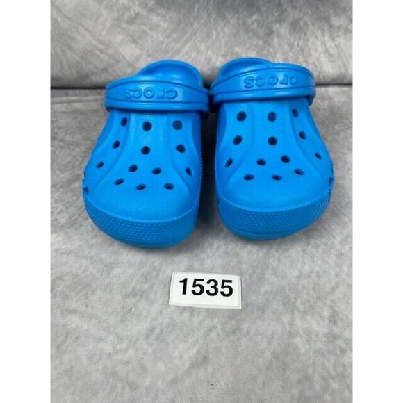 NEW Girl's Boy's Kids Crocs Baya Clog k (205483-456) Blue Size C12 - Picture 2 of 5